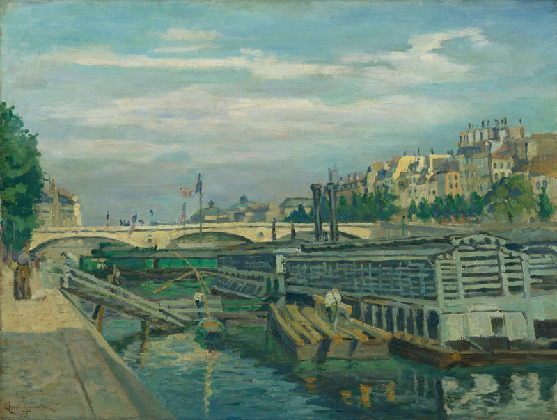 De Louis-Philippe-brug in Parijs - Armand Guillaumin