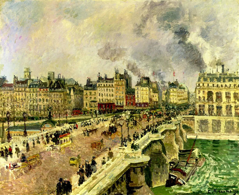 De Pont-Neuf, wrak van Bonne Mère - Camille Pissarro