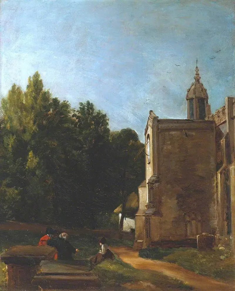 De poort van de kerk, East Bergholt - John Constable