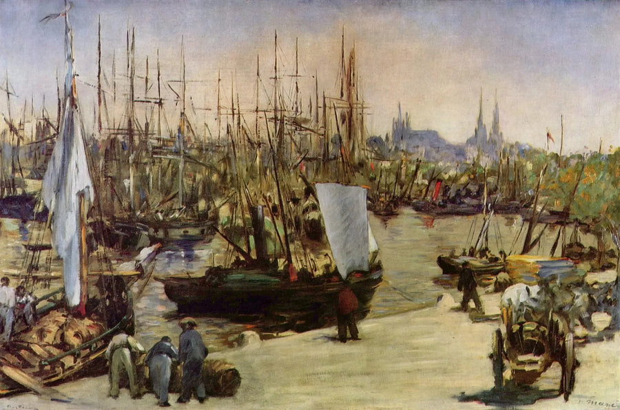 De haven van Bordeaux - Édouard Manet