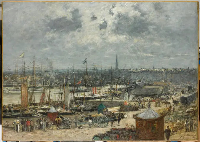 De Haven van Bordeaux - Eugène Boudin