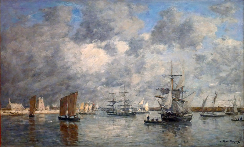 De haven van Camaret - Eugène Boudin