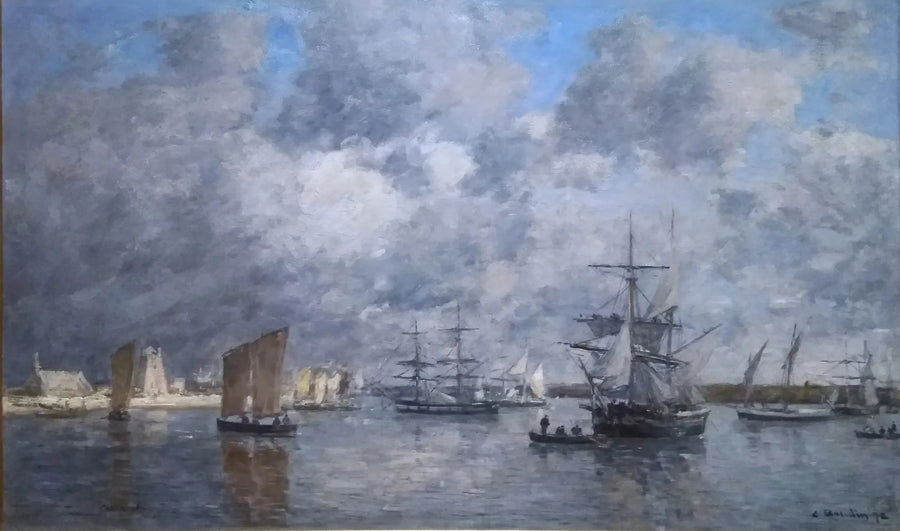 De haven van Camaret - Eugène Boudin