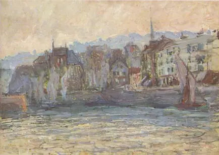 Reproduction du tableau « Le port de Honfleur - Claude Monet » par Alpha Reproduction en peinture à l’huile