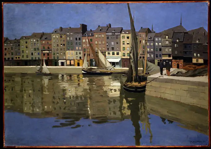 Le port de Honfleur la nuit - Félix Vallotton - Alpha Reproduction