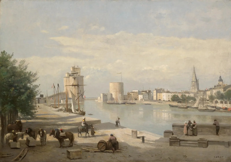 De haven van La Rochelle - Jean-Baptiste Camille Corot
