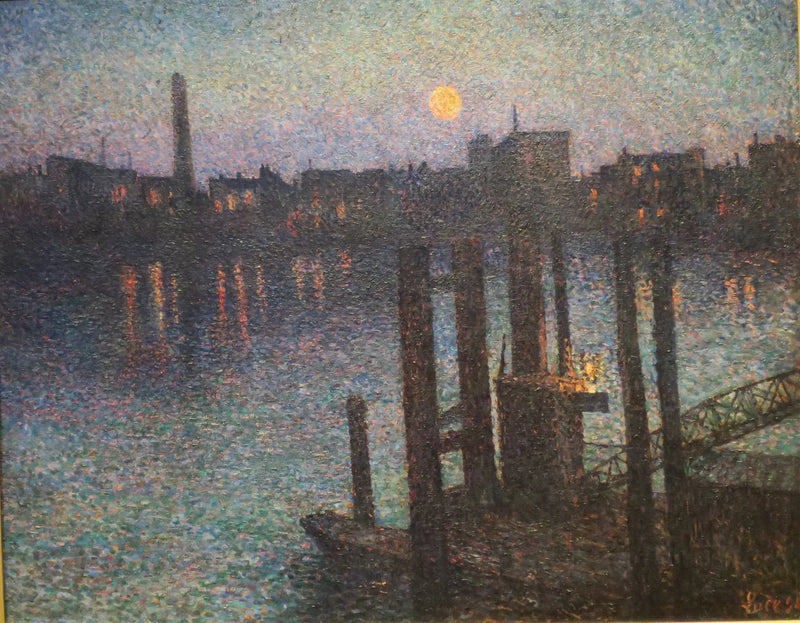 De Londense haven, de nacht - Maximilien Luce