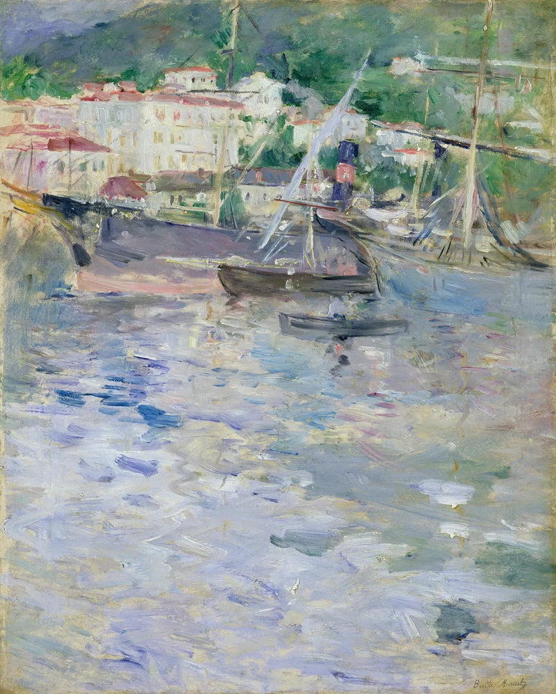 De haven van Nice - Berthe Morisot