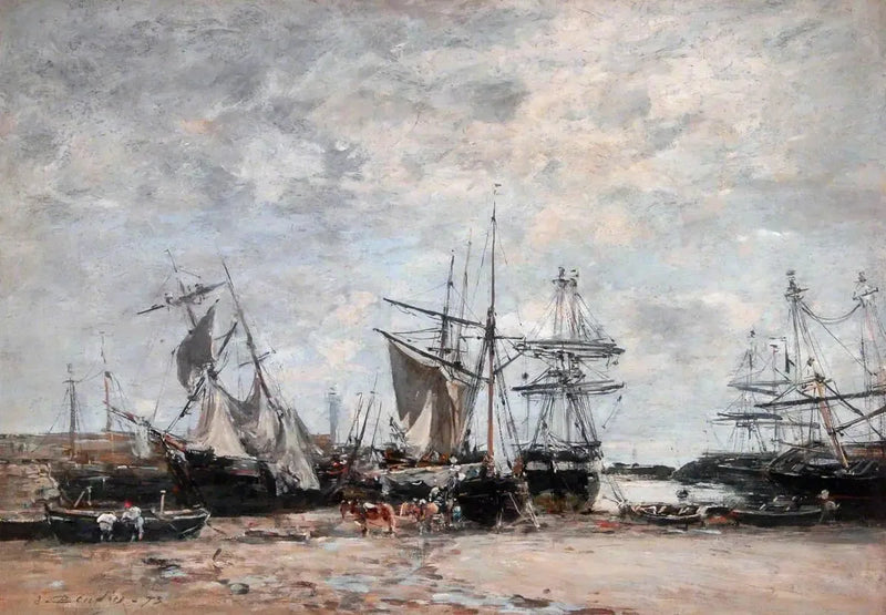 De haven van Pontrieux - Eugène Boudin