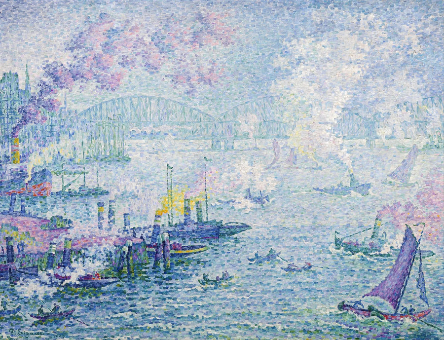 De haven van Rotterdam - Paul Signac