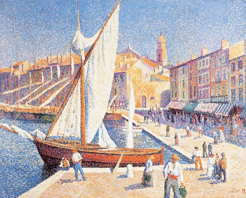 De haven van Saint-Tropez - Maximilien Luce