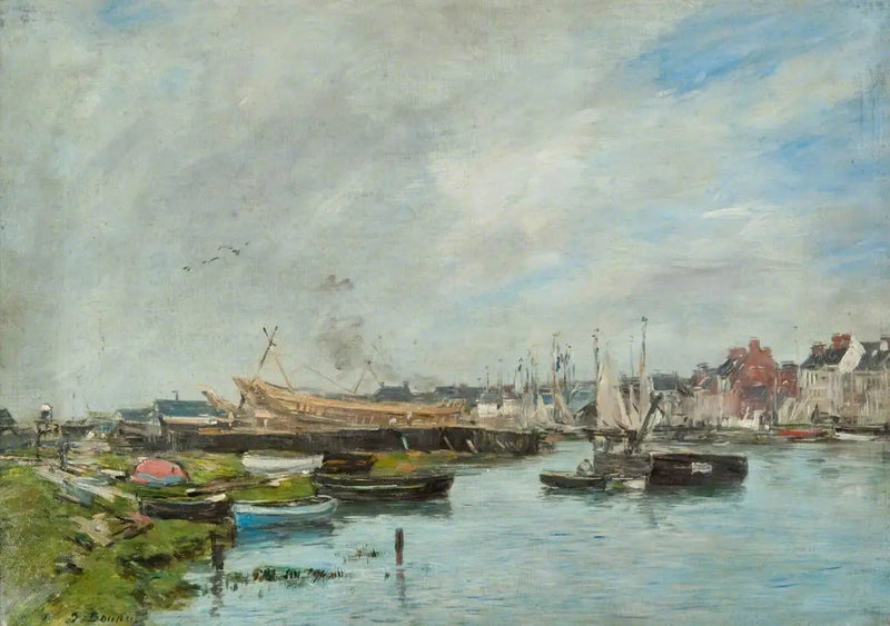 De Haven van Trouville, Scheepswerf - Eugène Boudin