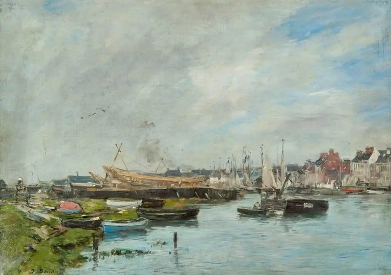 De Haven van Trouville, Scheepswerf - Eugène Boudin