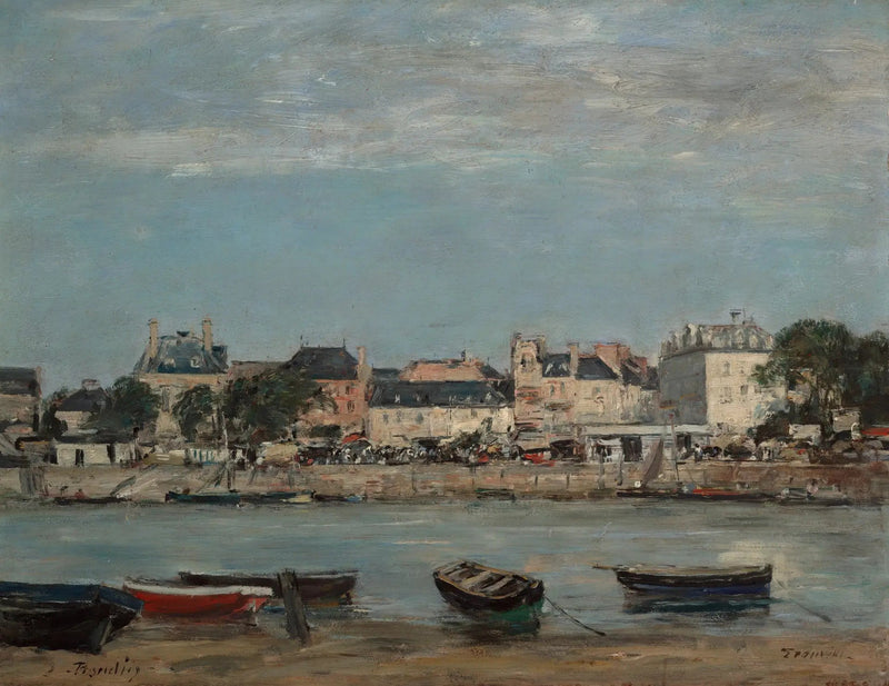 De haven van Trouville - Eugène Boudin