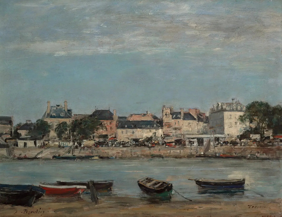 De haven van Trouville - Eugène Boudin