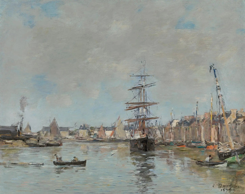 De haven van Trouville - Eugène Boudin