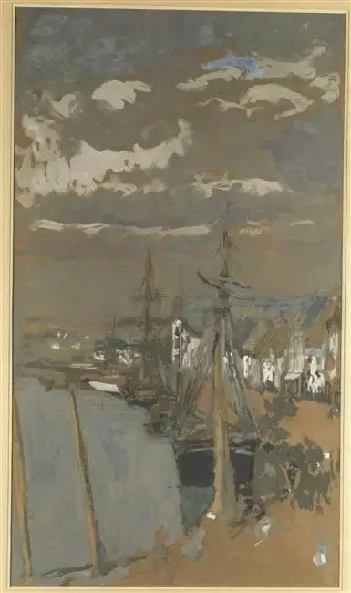De Haven bij Grijze Weer - Édouard Vuillard