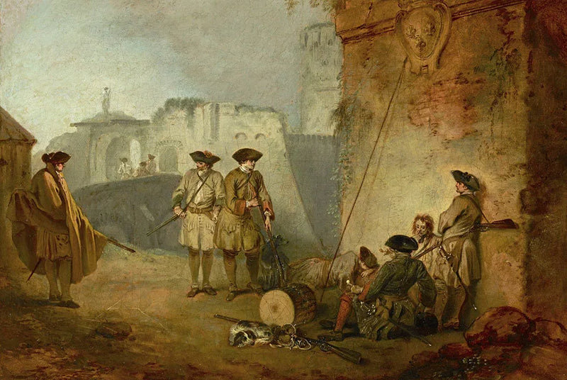 Het portaal van Valenciennes - Antoine Watteau