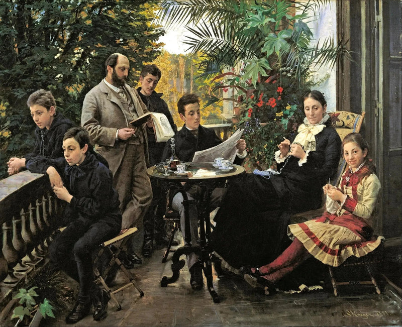 Het portret van de familie Hirschsprung - Peder Severin Krøyer