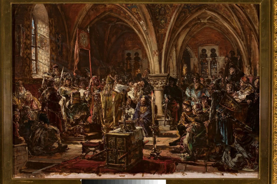 Het eerste parlement van Łęczyca, uit de serie « Geschiedenis van de beschaving in Polen » - Jan Matejko

Source:
Le premier Parlement de Łęczyca, de la série « Histoire de la civilisation en Pologne » - Jan Matejko