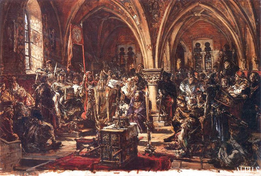 The First Sejm, Recording of laws A D 1182 - Jan Matejko - Reproductions de tableaux et peintures haut de gamme