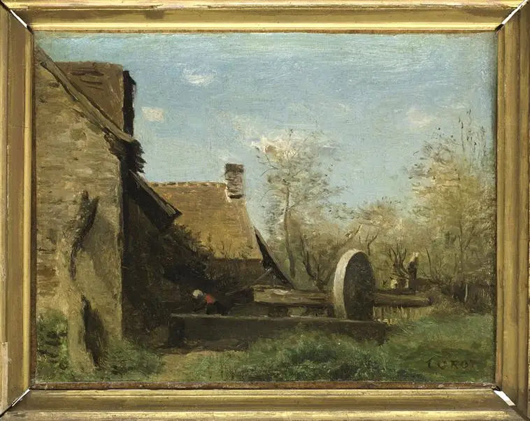 De pers van Domfront - Jean-Baptiste Camille Corot