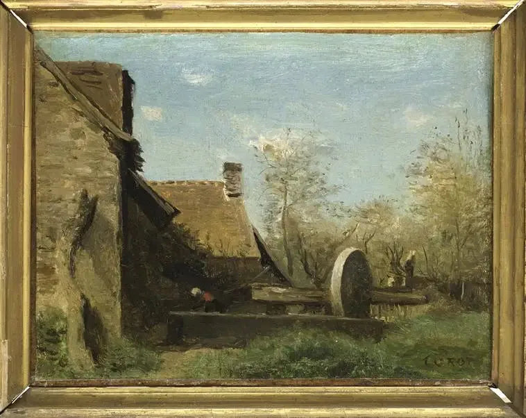 De pers van Domfront - Jean-Baptiste Camille Corot