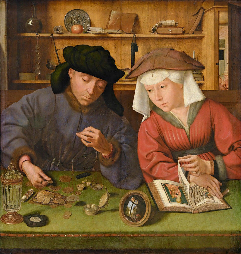 De Geldschieter en zijn vrouw - Quentin Metsys
