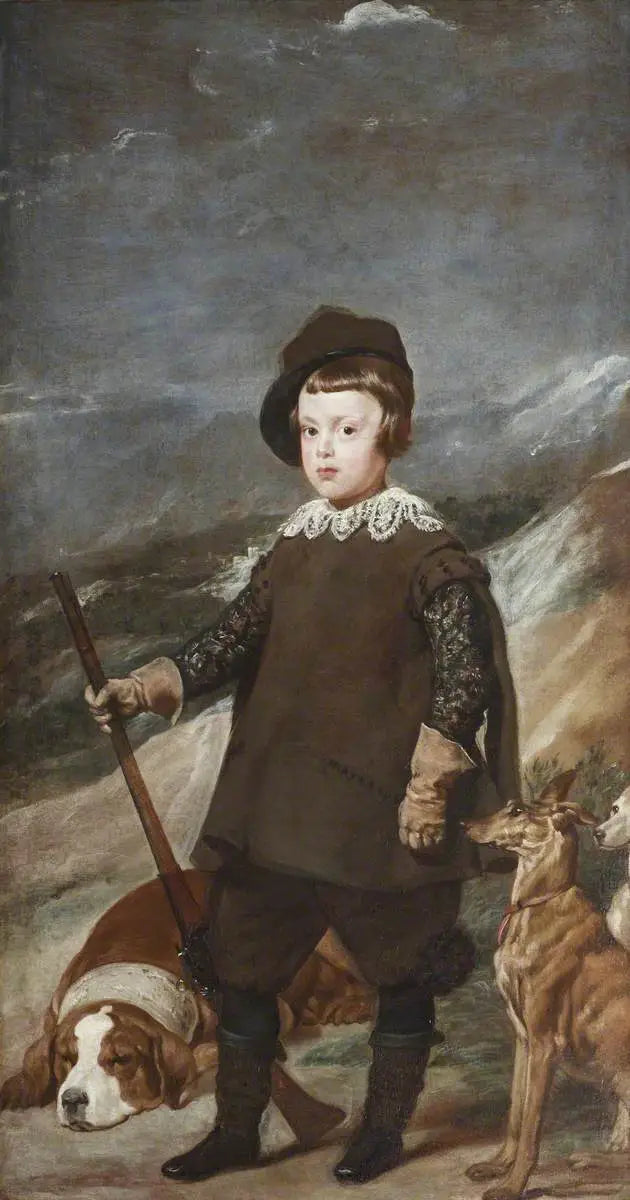 De prins Baltasar Carlos (1629-1646), 6 jaar oud, als jager - Diego Velázquez