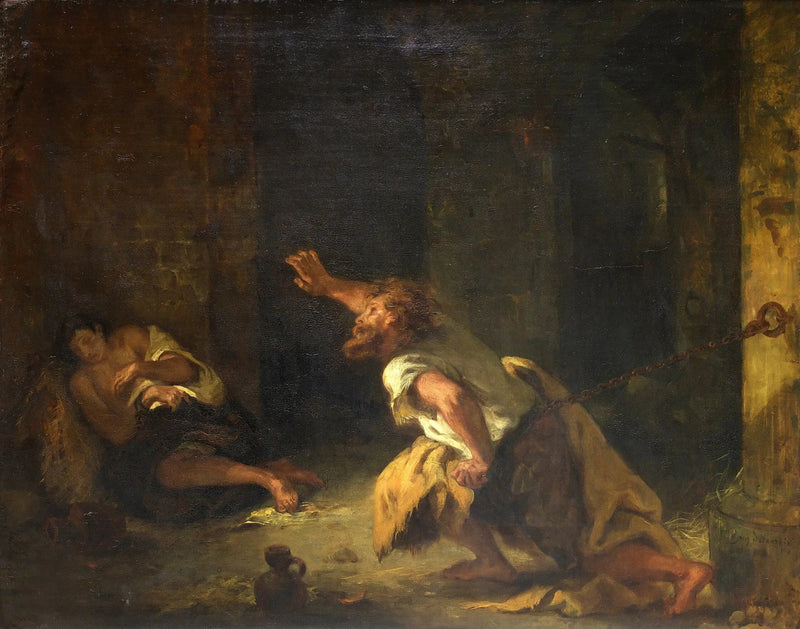 De Gevangene van Chillon - Eugène Delacroix