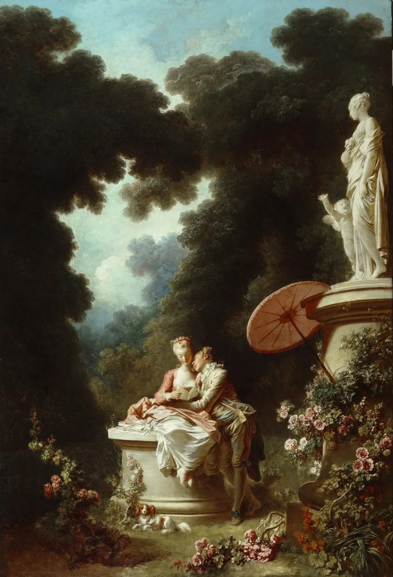 De vooruitgang van de liefde: Liefdesbrieven - Jean-Honoré Fragonard