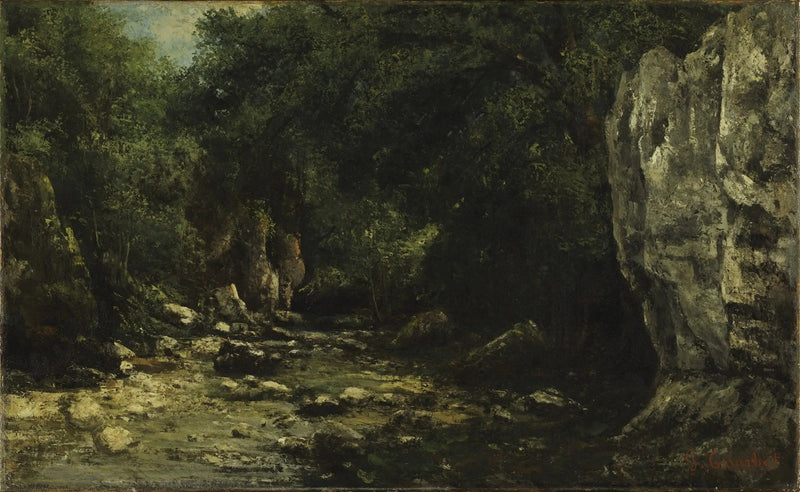 De zwarte put - Gustave Courbet