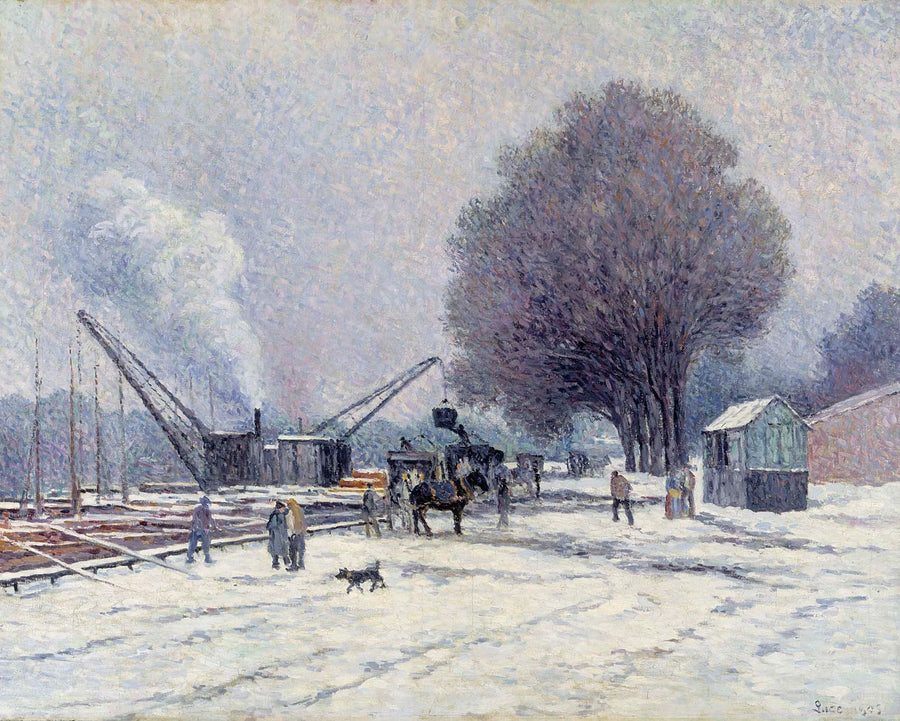 De kade van Boulogne - Maximilien Luce