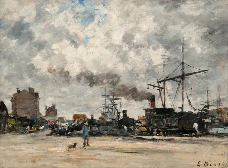 De kade - Eugène Boudin