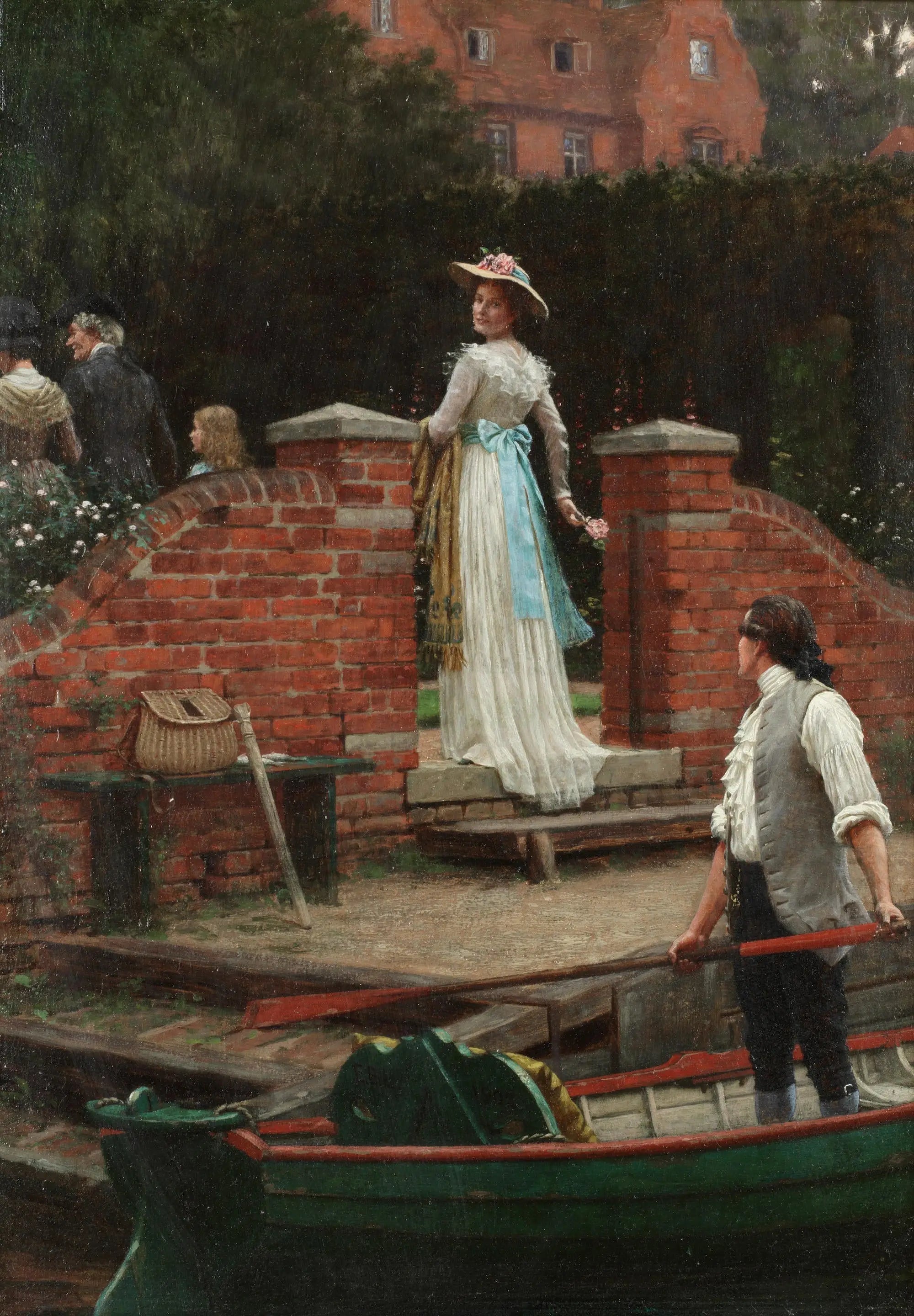 Le regard qui enchante - Edmund Blair Leighton image 1 copie peinte à la main à l’huile