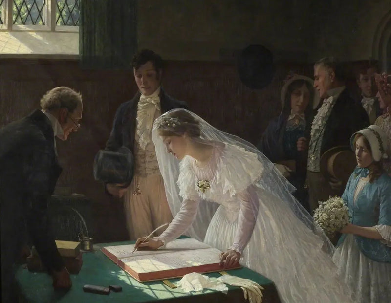 Het huwelijksregister - Edmund Blair Leighton

Source:
Le registre de mariage - Edmund Blair Leighton