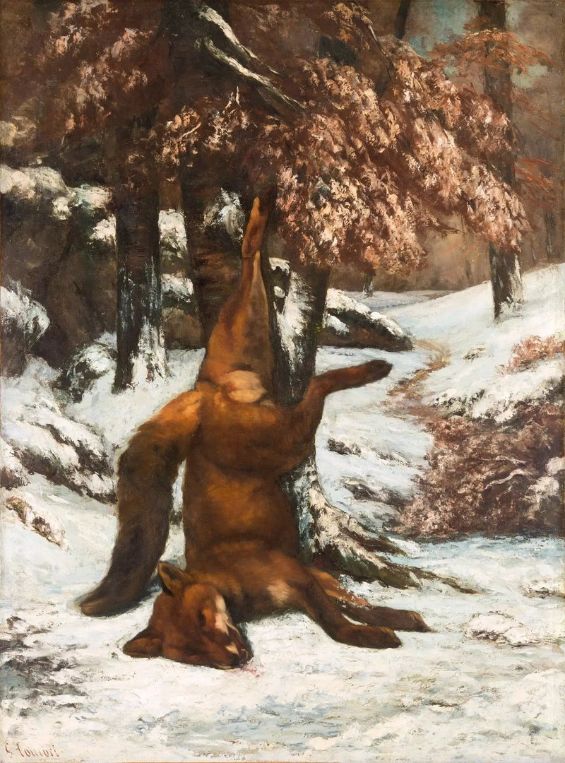 De dode vos - Gustave Courbet