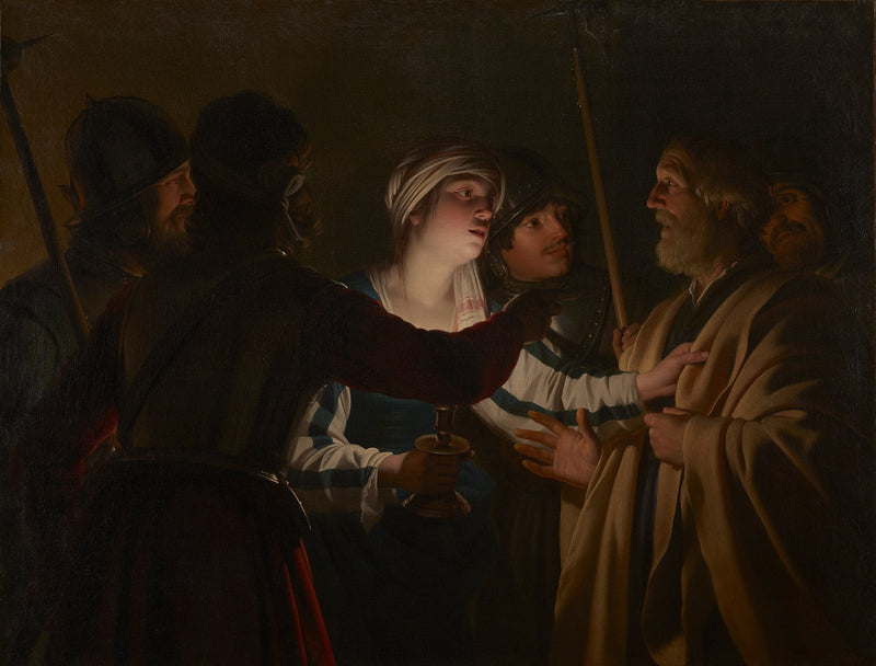 De Verloochening van Sint-Pieter - Gerrit van Honthorst