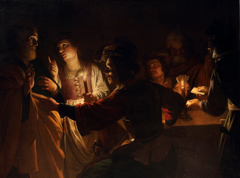De Verloochening van Sint-Pieter - Gerrit van Honthorst