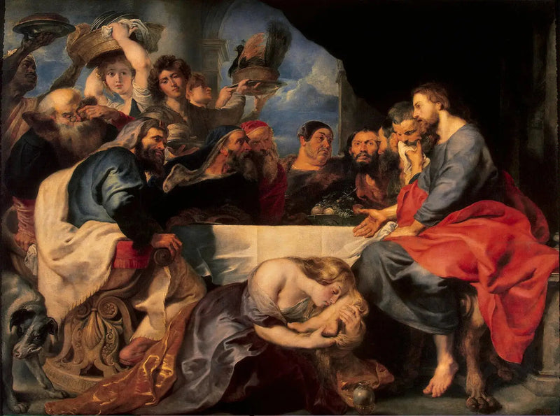 De Maaltijd bij Simon de Farizeeër - Peter Paul Rubens