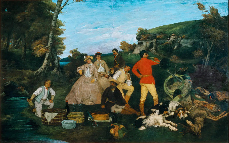 Het Jachtmaal - Gustave Courbet
