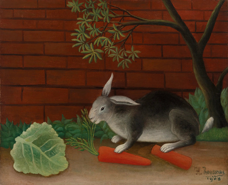 De maaltijd van het konijn - Henri Rousseau
