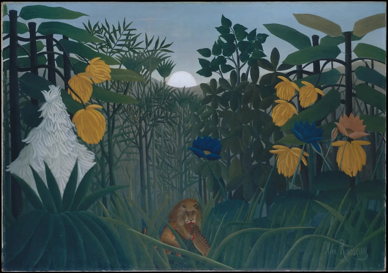 De maaltijd van de leeuw - Henri Rousseau