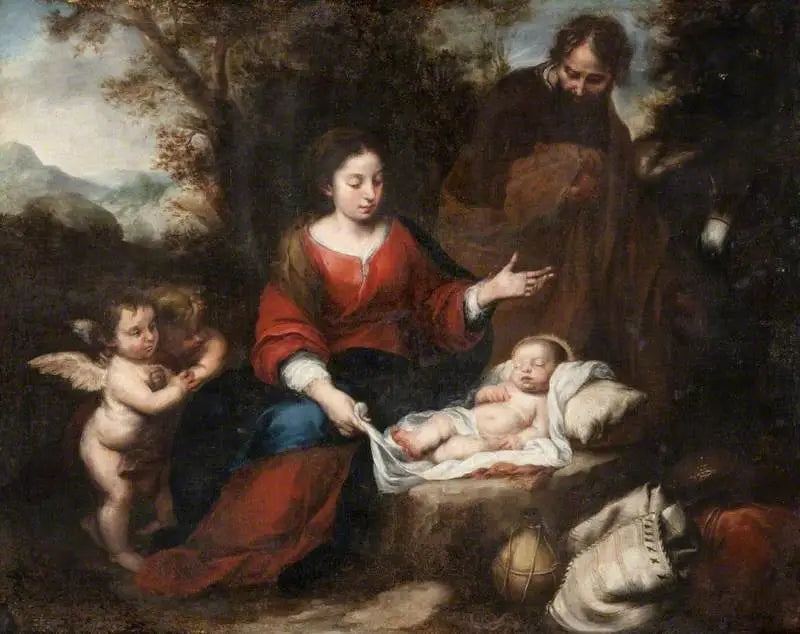 De rust tijdens de vlucht naar Egypte - Bartolomé Esteban Murillo

Source:
Le repos pendant la fuite en Égypte - Bartolomé Esteban Murillo