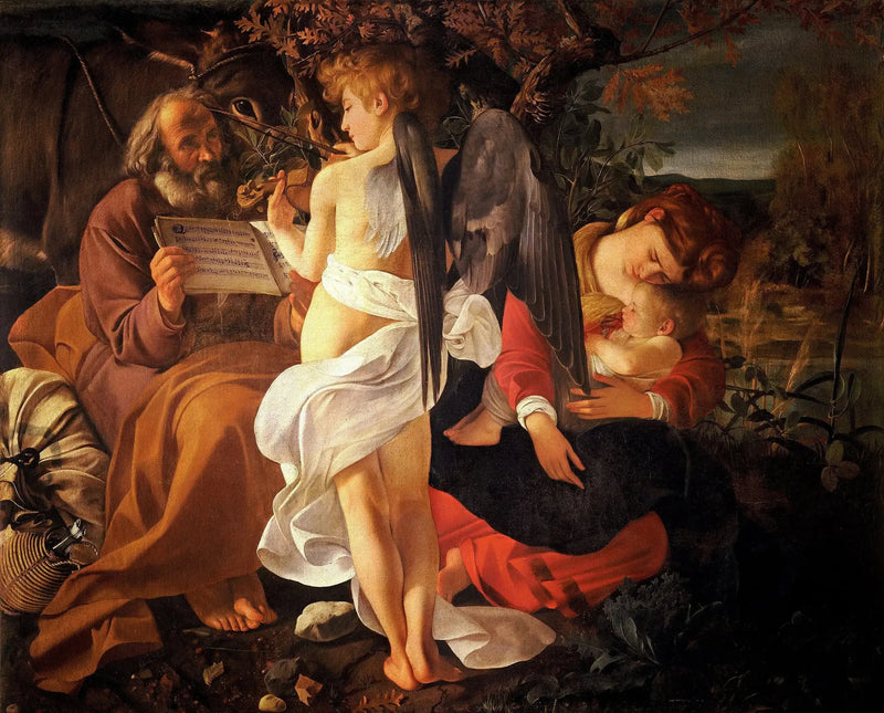 De Rust tijdens de vlucht naar Egypte - Caravaggio