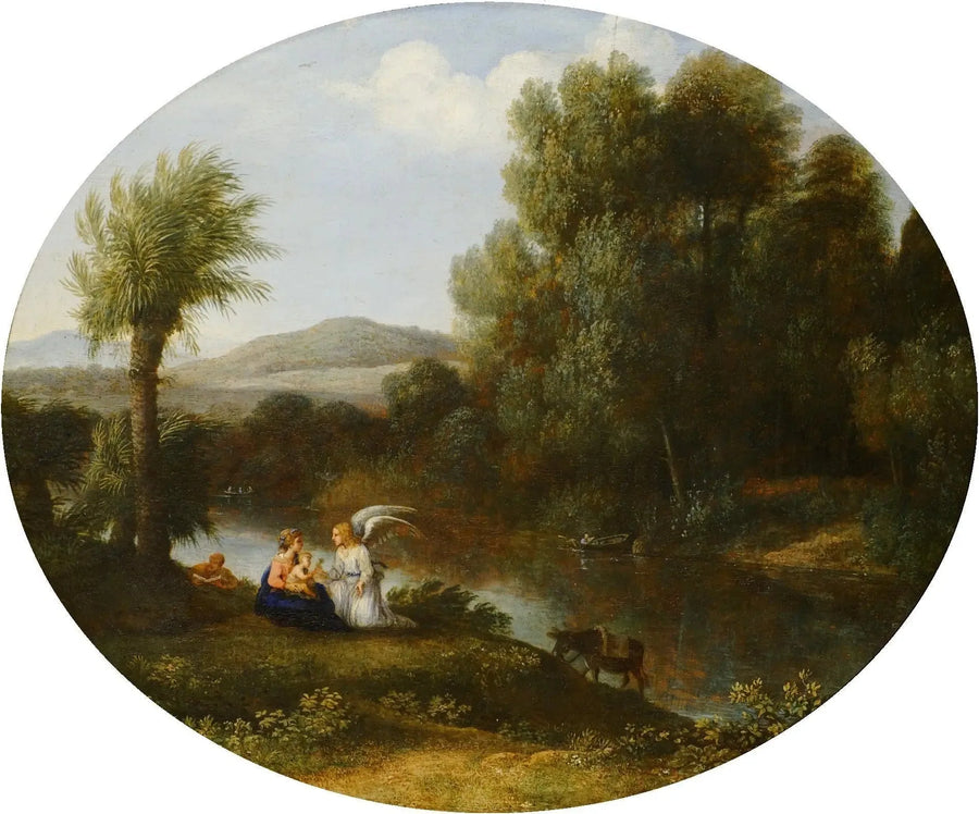 De rust tijdens de vlucht naar Egypte - Claude Lorrain