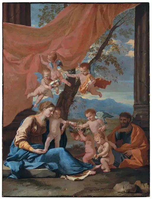 De rust tijdens de vlucht naar Egypte - Nicolas Poussin