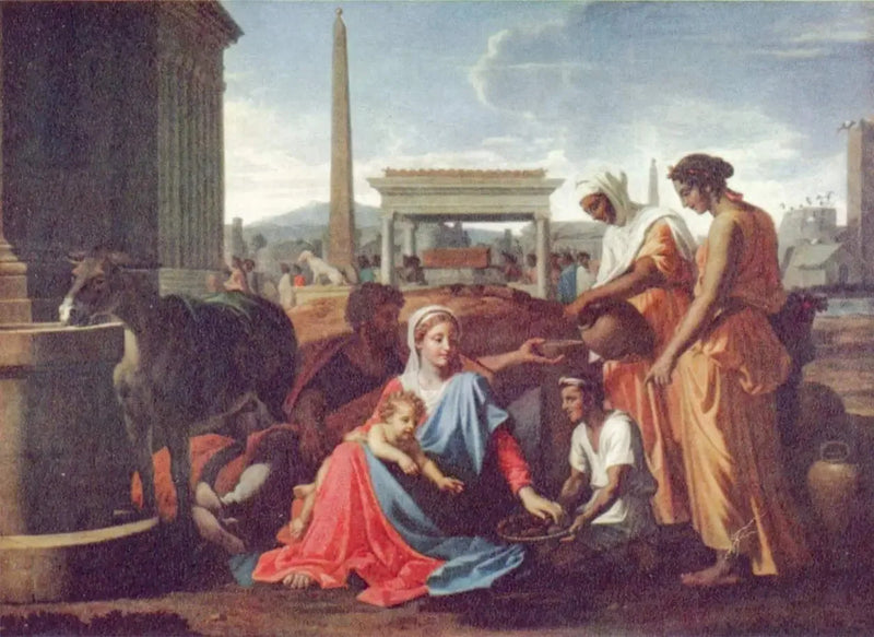 De Rust tijdens de vlucht naar Egypte. - Nicolas Poussin