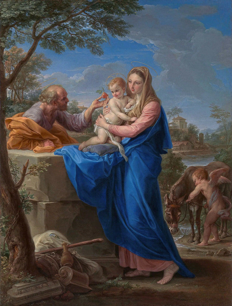 De Rust tijdens de vlucht naar Egypte - Pompeo Batoni
