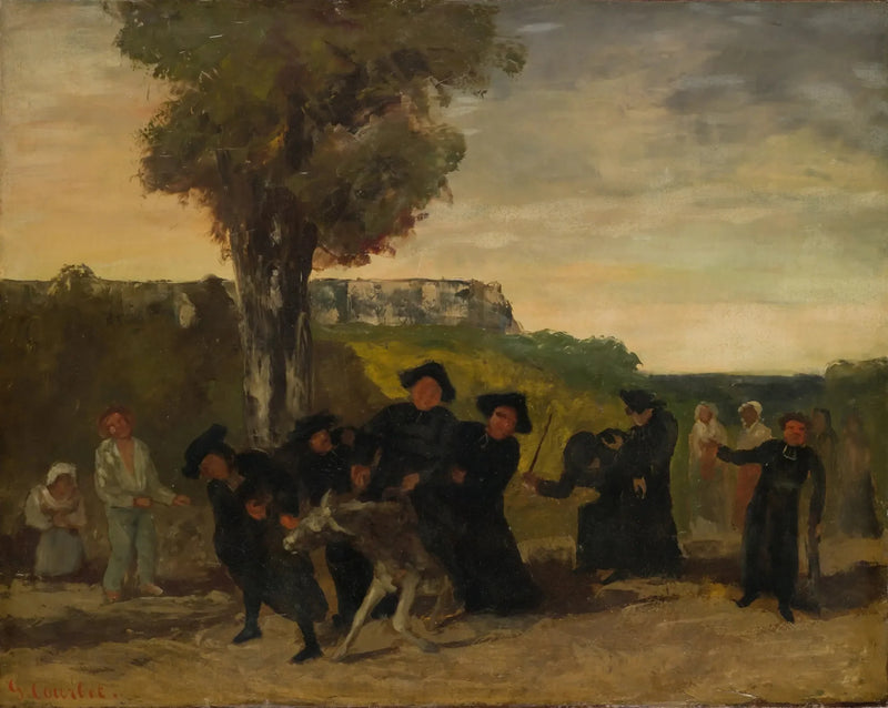 De terugkeer van de conferentie - Gustave Courbet